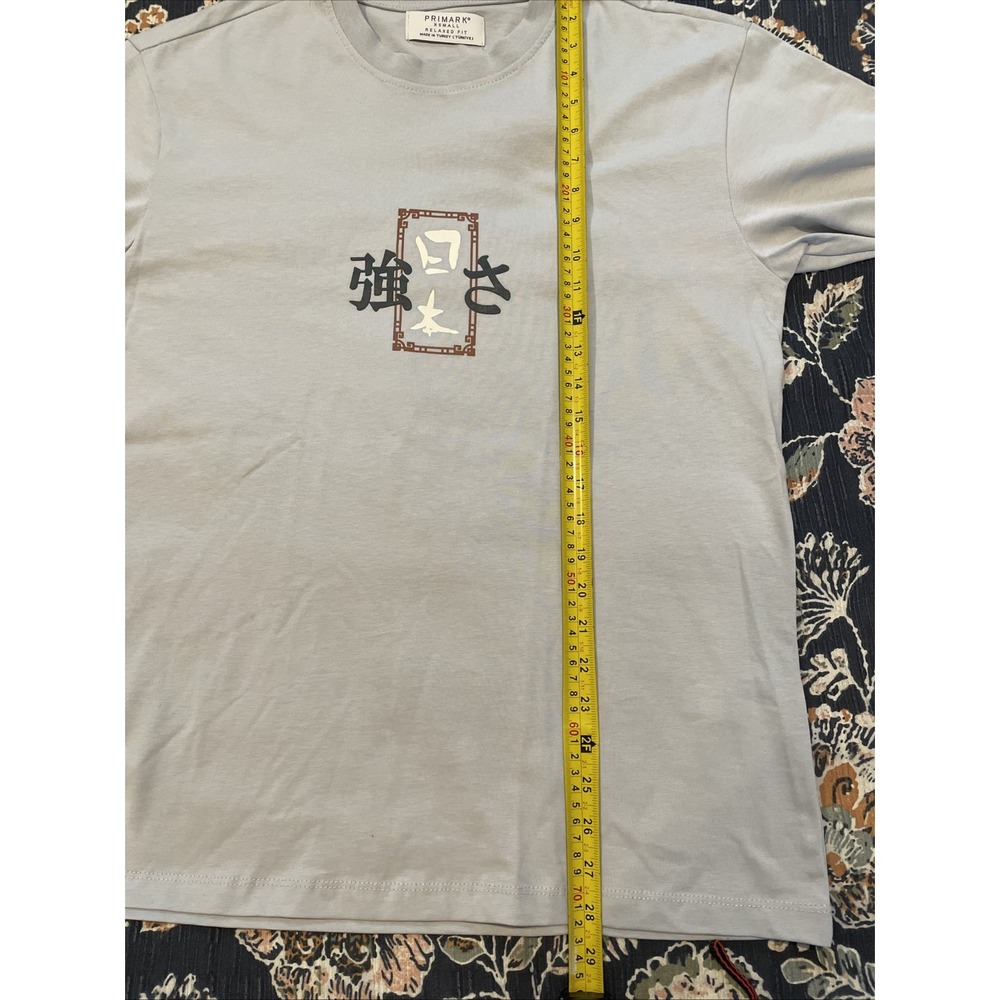 Primark T-Shirt Men's X-Small Relaxed Fit Light Blue 100% Cotton NWOT - Picture 14 of 14